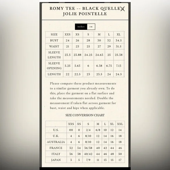 Doen ROMY TEE IN BLACK QUELLE JOLIE POINTELLE
100% organic cotton - Picture 4 of 5